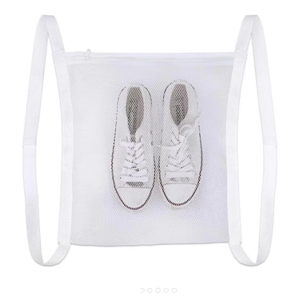 Shoe Laundry Bag for Washing Machine Durable Mesh Drying Bag for Sneakers (42x38cm)