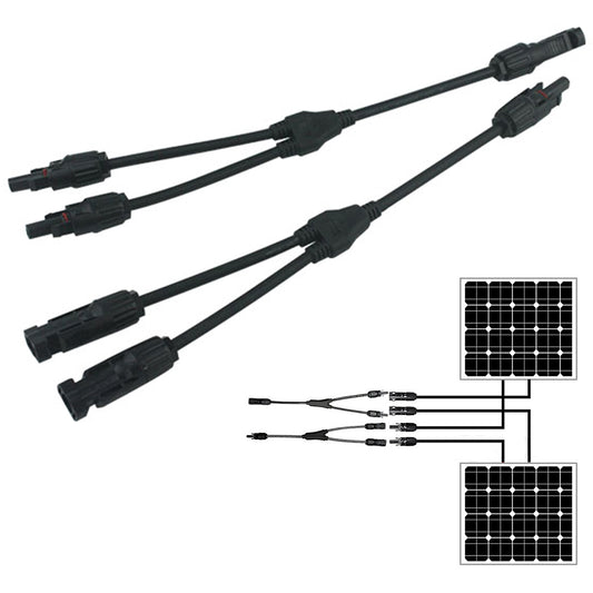 Solar Y Connector for Cable Plug Inline Solar PV Panel