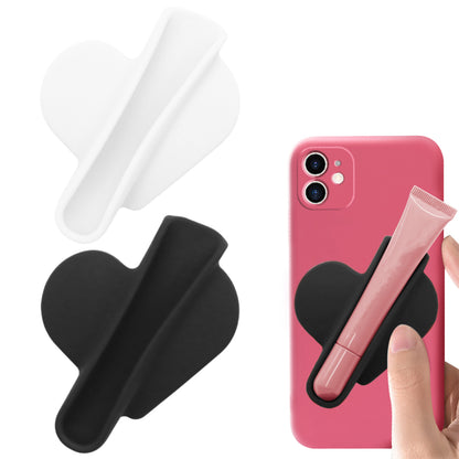 2Pcs Holder for Rhode Skin Lip Lipstick Holder for Phone Case Peel and Stick Silicone Cover