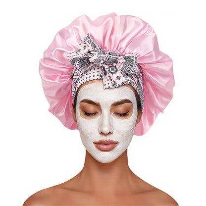 Satin Bonnet for Sleeping Double Layer Sleep Hair Bonnets Caps for Curly Braid Hair