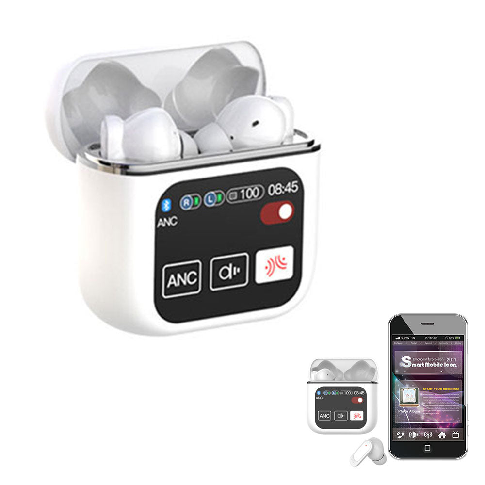 Bluetooth 5.4 Wireless Earbuds Stereo Bass Headphones With Touch Screen