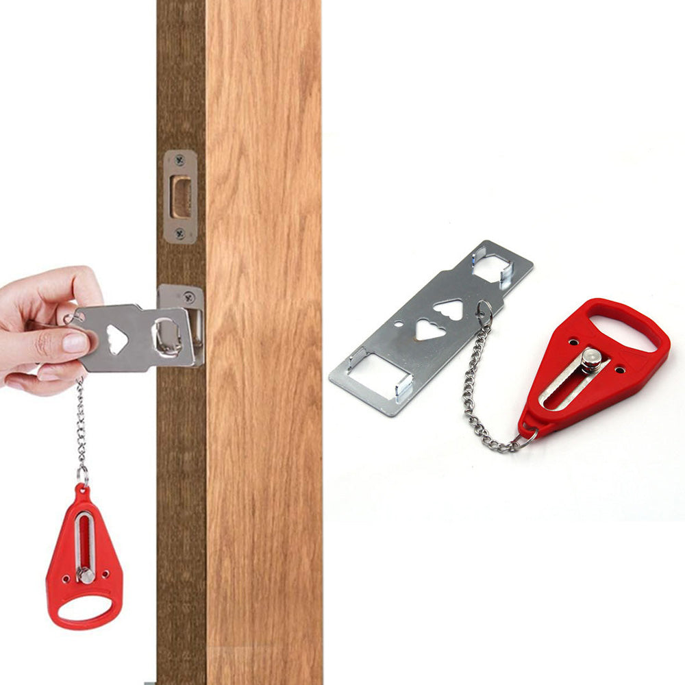 Portable Door Lock Travel Security Device for Hotel Home Apartment Bedroom