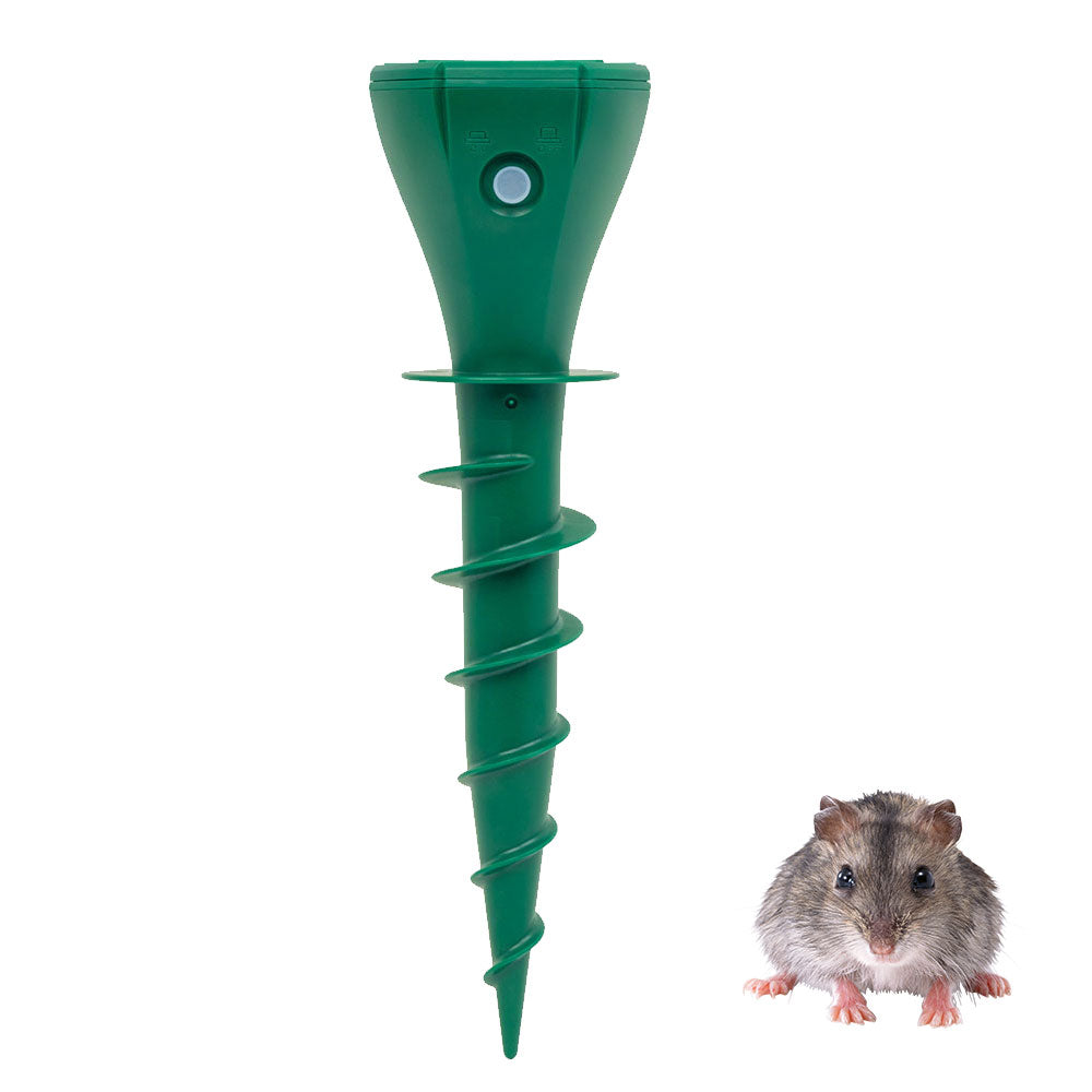 Solar Powered Ultrasonic Mole Repellent Outdoor For Lawn Garden Yard