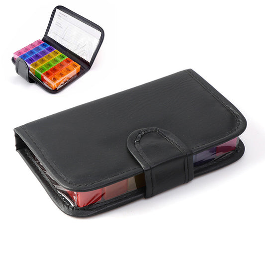 Weekly Pill Organizer Individual Medicine Containers for Vitamins Supplements