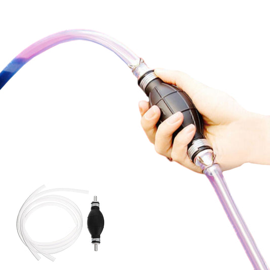 Manual Water Oil Liquid Syphon Petrol Fuel Transfer Pump with Hand Siphon Pipe Hose