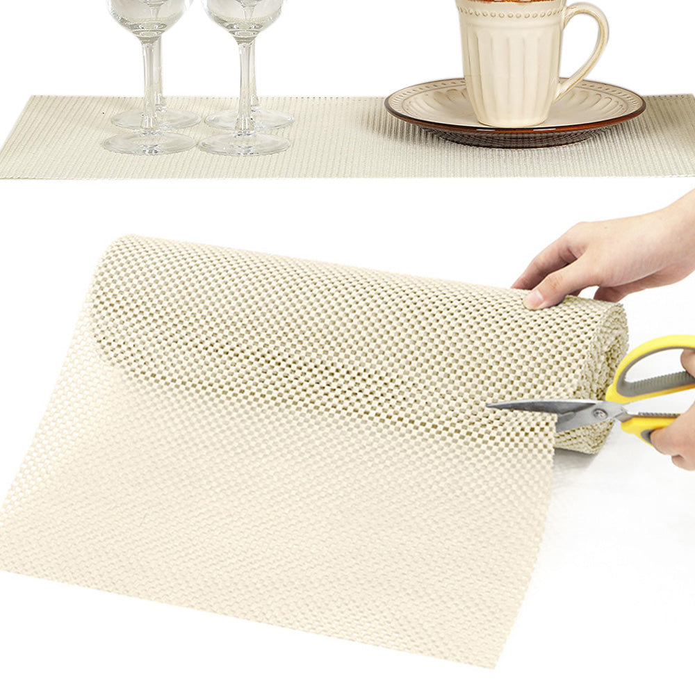 Non-Adhesive Drawer and Shelf Liner for Cabinet Wardrobe