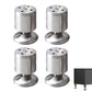 4 PCS Metal Furniture Legs Adjustable Stainless Steel Cabinet Feet for Bed Sofa Table