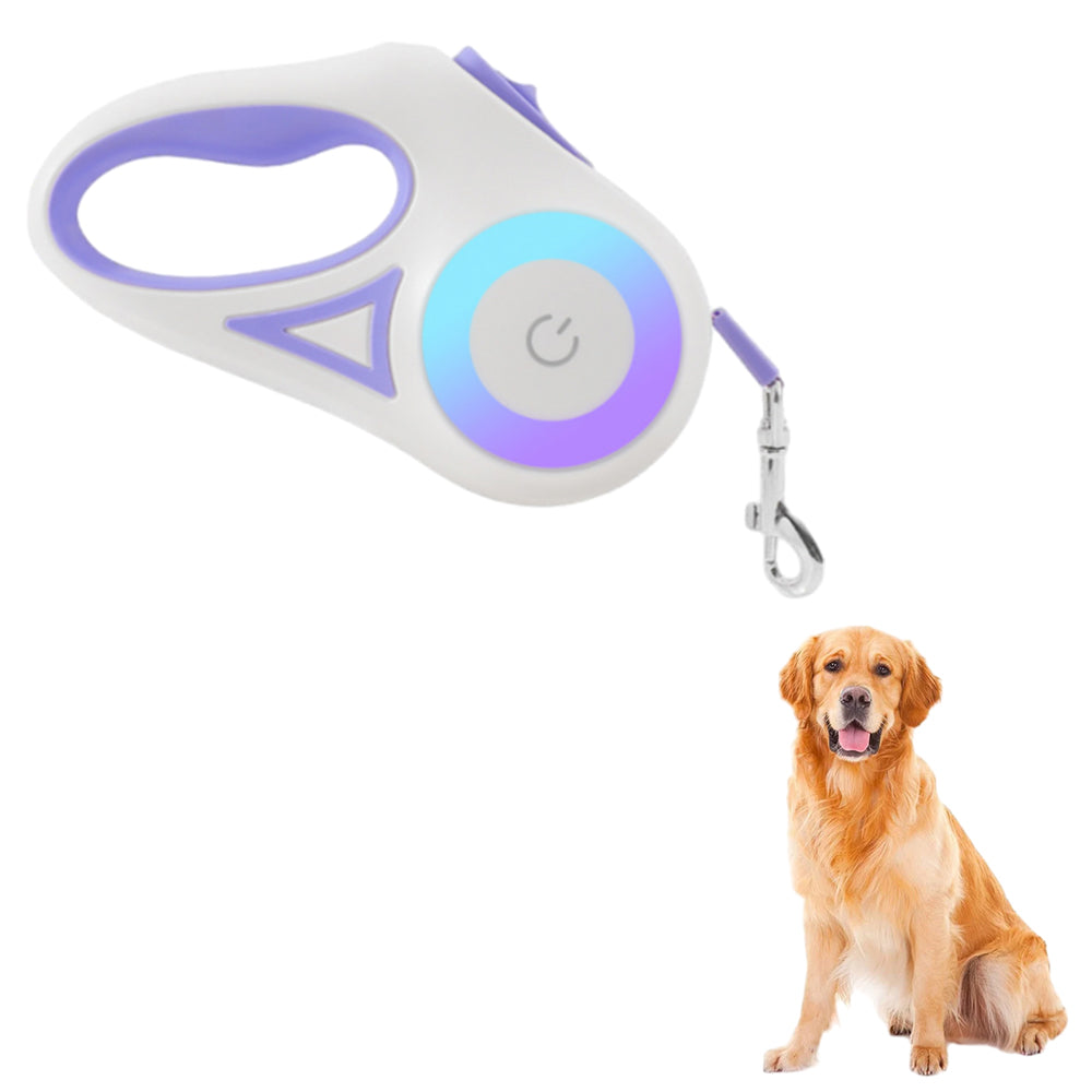 RGB 5M Extendable Retractable LED Training Lead Rope Pet Leash