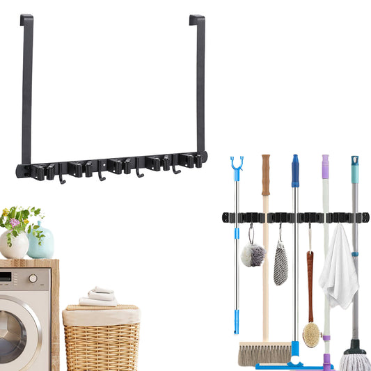 Mop Broom Hanging Holder Over The Door