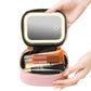 Small Makeup Bag Travel Case with Mirror and Adjustable Light