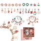 Christmas Advent Calendar Girls Bracelet Countdown Calendar 24 Days Pink DIY Charm Bracelet Gift For Girl