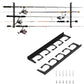 Horizontal Wall Mount Fishing Rod Storage Rack
