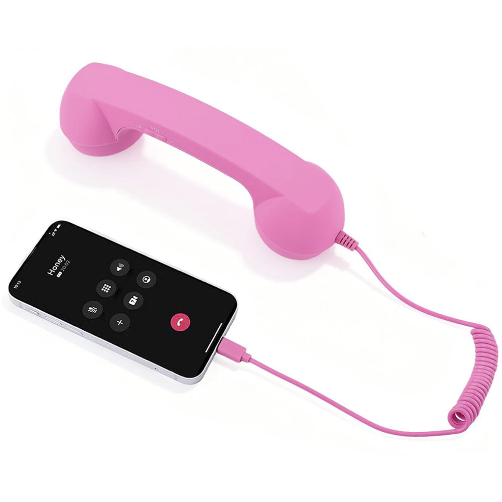 Retro Type C Wired Phone Handset with Microphone for Phones Computers