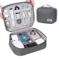 Large Digital Electronics Travel Organizer Bag with Adjustable Dividers