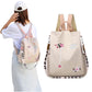 Women's Floral Embroidered Anti Theft Backpack