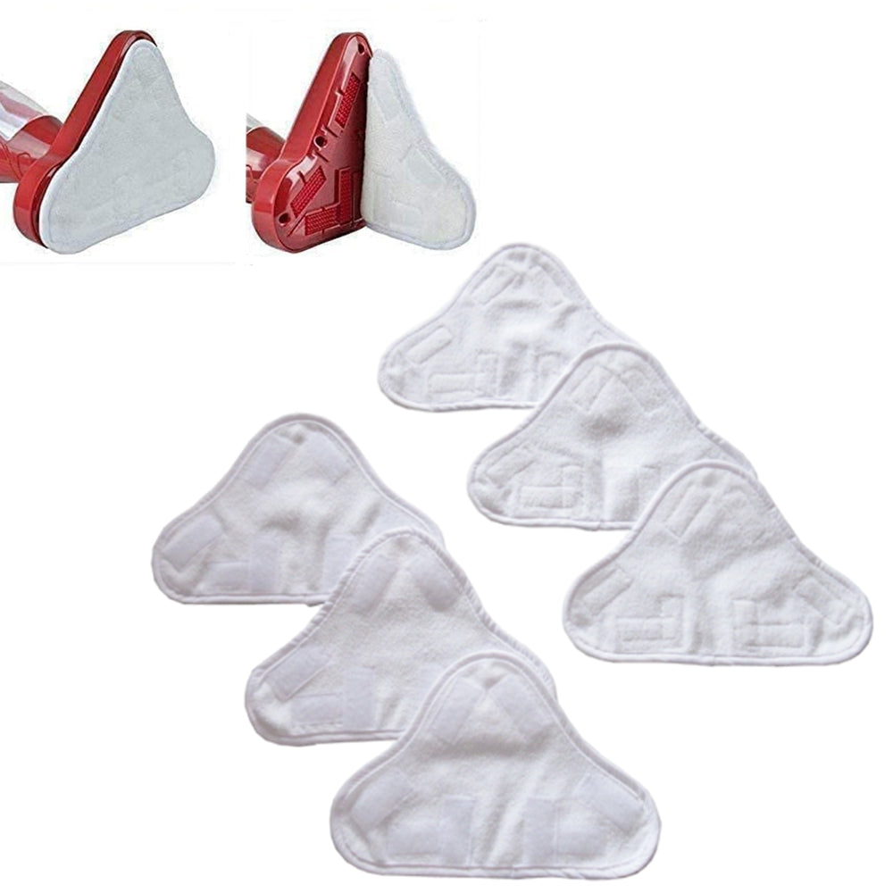 6Pcs Replacement Microfibre Washable Steam Mop Cleaning Pads for H20 X5 Steam Cleaner