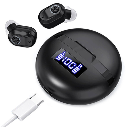 1 Pair Invisible Digital Hearing Aids Rechargeable Mini Sound Enhancer Amplifier