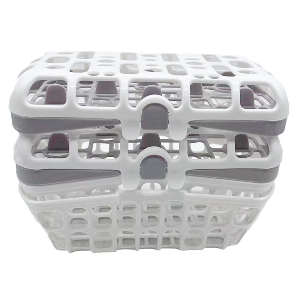 2 Pack Bottle Nipple Basket Portable Drain Basket