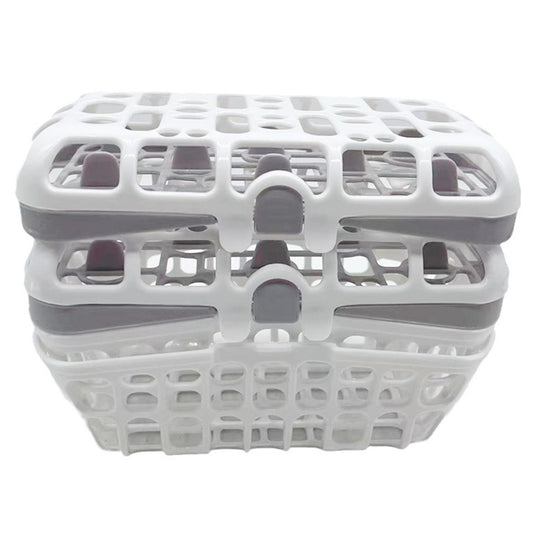 2 Pack Bottle Nipple Basket Portable Drain Basket
