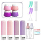 18 Piece Silicone Leak Resistant Travel Toiletry Bottle Set