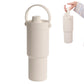 Dual Lid Tumbler with Straw 735ml Large Capacity Vacuum Insulated Water Bottle