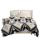 Geometry Pattern Travel Couch Bed Plush Blanket