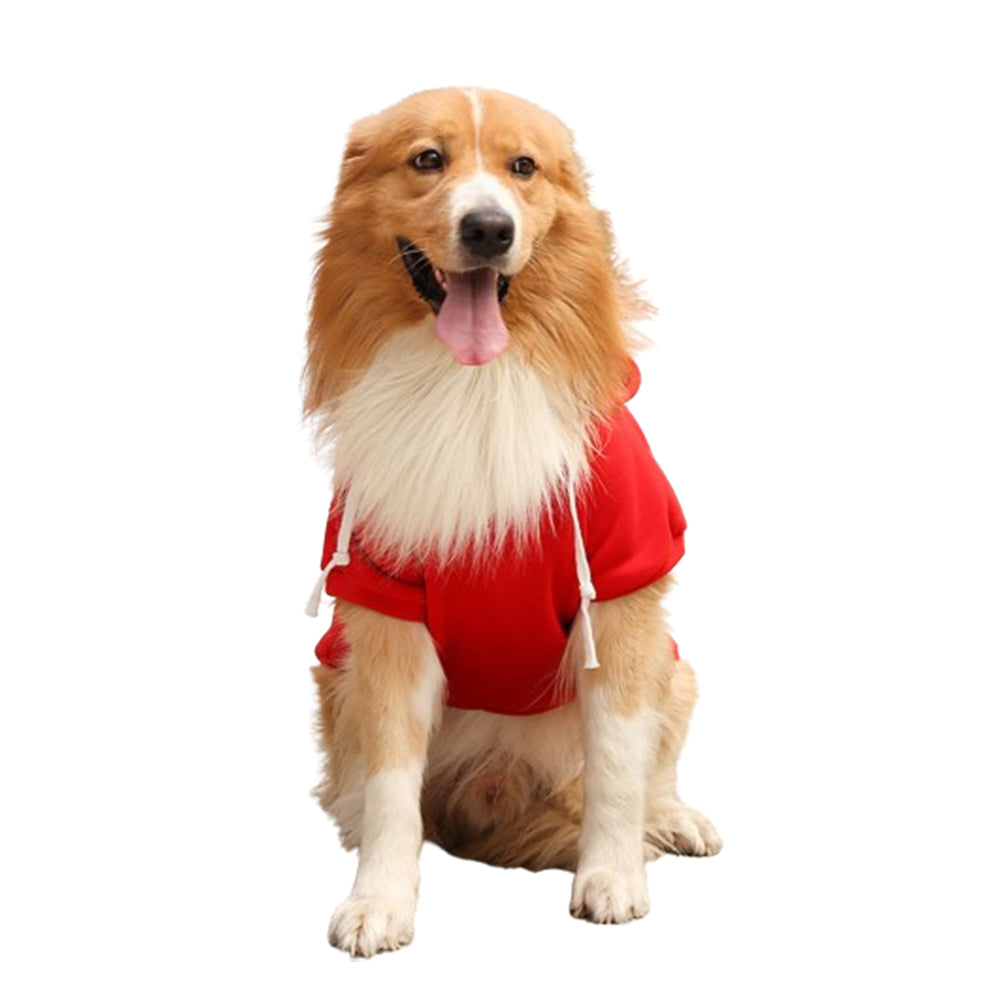 Warm Winter Pet Hoodie with Zipper Pockets
