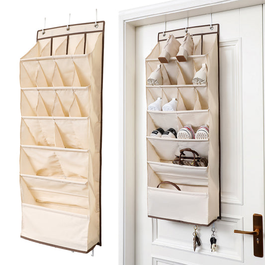 16-Grid Narrow Hanging Shoe Rack
