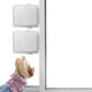 2Pcs Sliding Door Lock for Sliding Glass Doors Windows and Cabinets