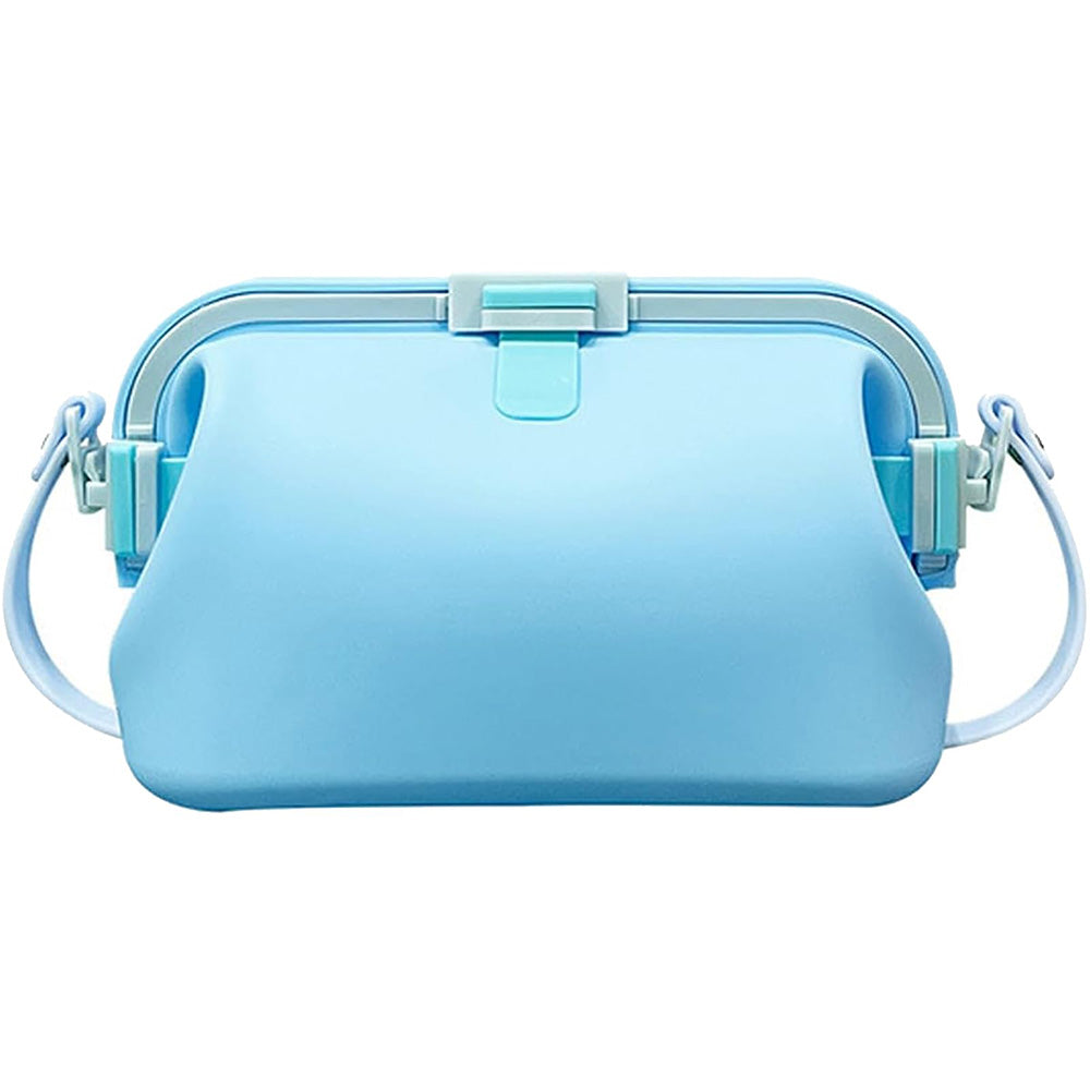 Water-resistant Foldable Silicone Beach Bag with Handle for Camping Seaside