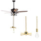 Ceiling Fan Light Bulb Pull Chain Beaded Ball Extension Connector Decor