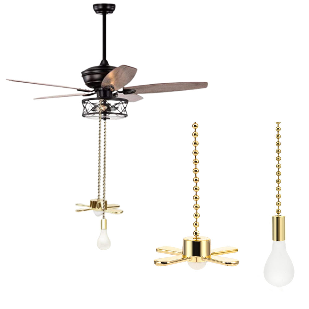 Ceiling Fan Light Bulb Pull Chain Beaded Ball Extension Connector Decor