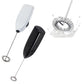 2Pcs Electric Mini Foamer Milk Frother Egg Mixer