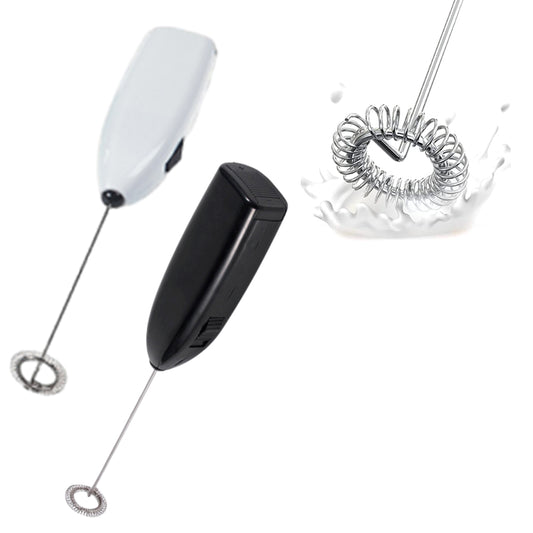 2Pcs Electric Mini Foamer Milk Frother Egg Mixer