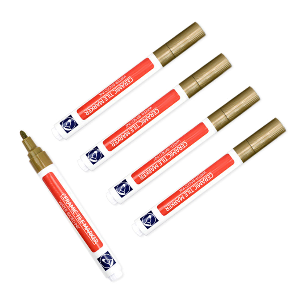 5Pcs Tile Grout Pens Water Resistance for Bathroom Floor Wall Gap Color Repair