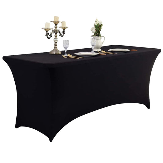 Spandex Fitted Tablecloth Rectangular Stretch Table Cover for Wedding Party