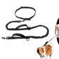 2 in 1 Hands Free Running Dog Leash for Walking Jogging