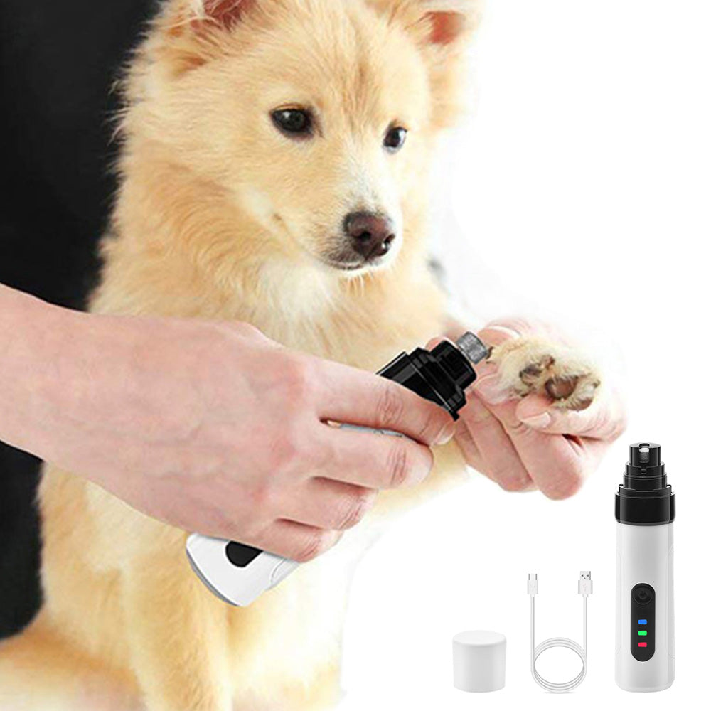 Electric Pet Nail Grinder Pet Paws Trimmer Grooming Tool Rechargeable