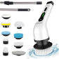 Cordless Electric Spin Scrubber with 9 Replaceable Brush Heads Rechargeable