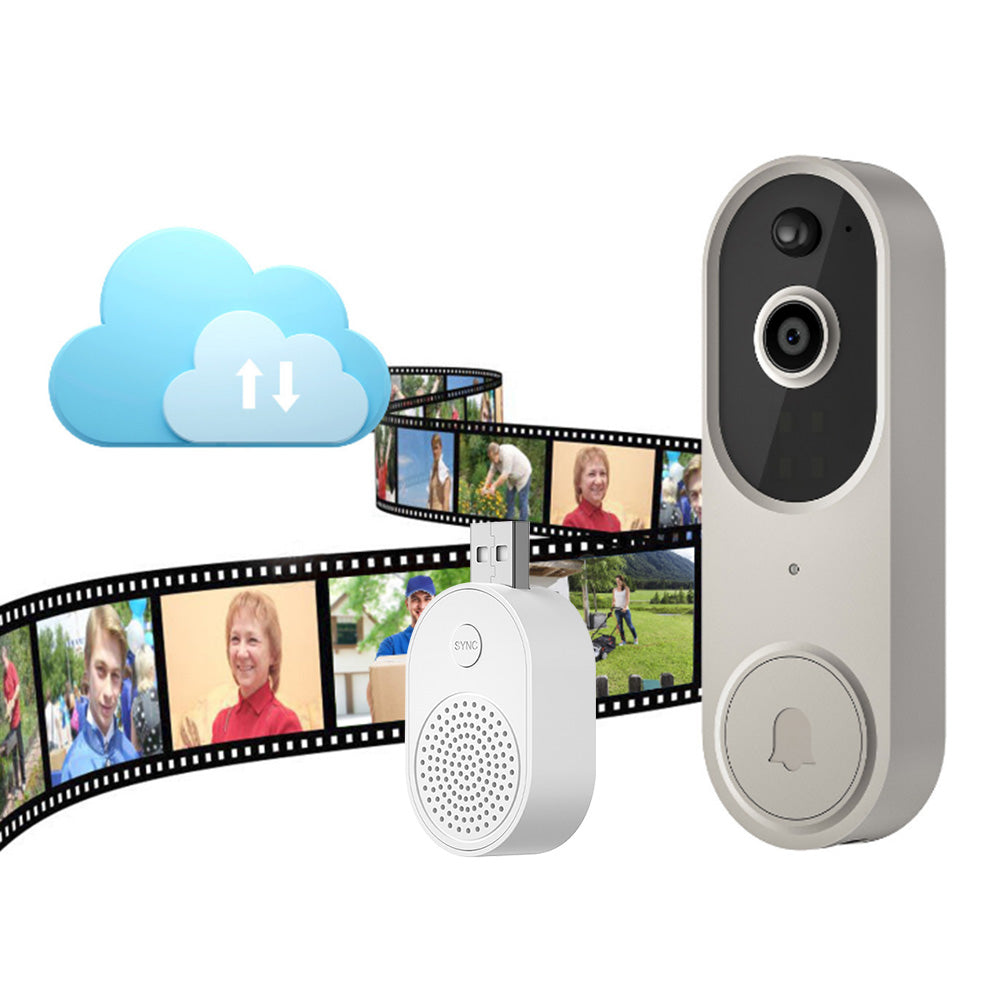 Smart Video Doorbell Camera Wireless Cam with Night Vision