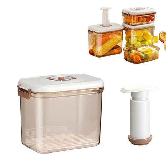 Vacuum Seal Food Storage Container with Lid Strainer Vacuum Pump Airtight Food Storage