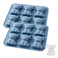 2 Pack 6 Cavity Silicone Highland Cow Ice Cube Molds