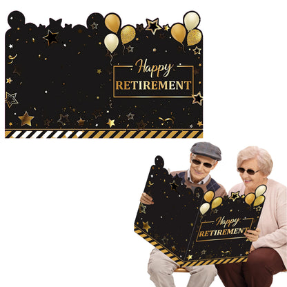Jumbo Guest Book Happy Retirement Card