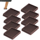 8 Pack Rubber Furniture Leg Floor Protectors with Anti Slip Textured Base