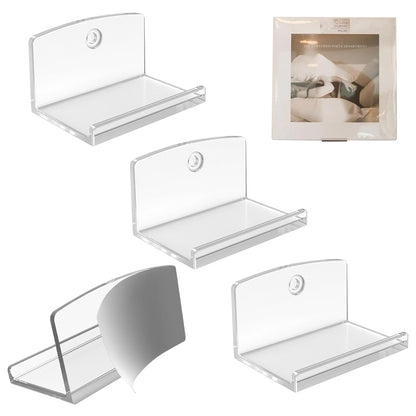 4Pcs Vinyl Wall Mount Record Wall Display Album Wall Mount for 1LP and 2LP