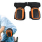 Pair of Knee Silicone Gel Pads For Security Work