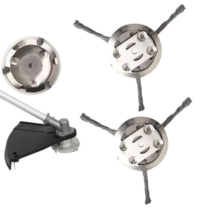 2PCS Steel Wire Grass Trimmer Head String Trimmer Replacement Head Weed Remover Tool