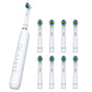 Electric Toothbrush with 5 Modes 8 Brush Heads Rechargeable 3D Rotation Toothbrush for Home Travel