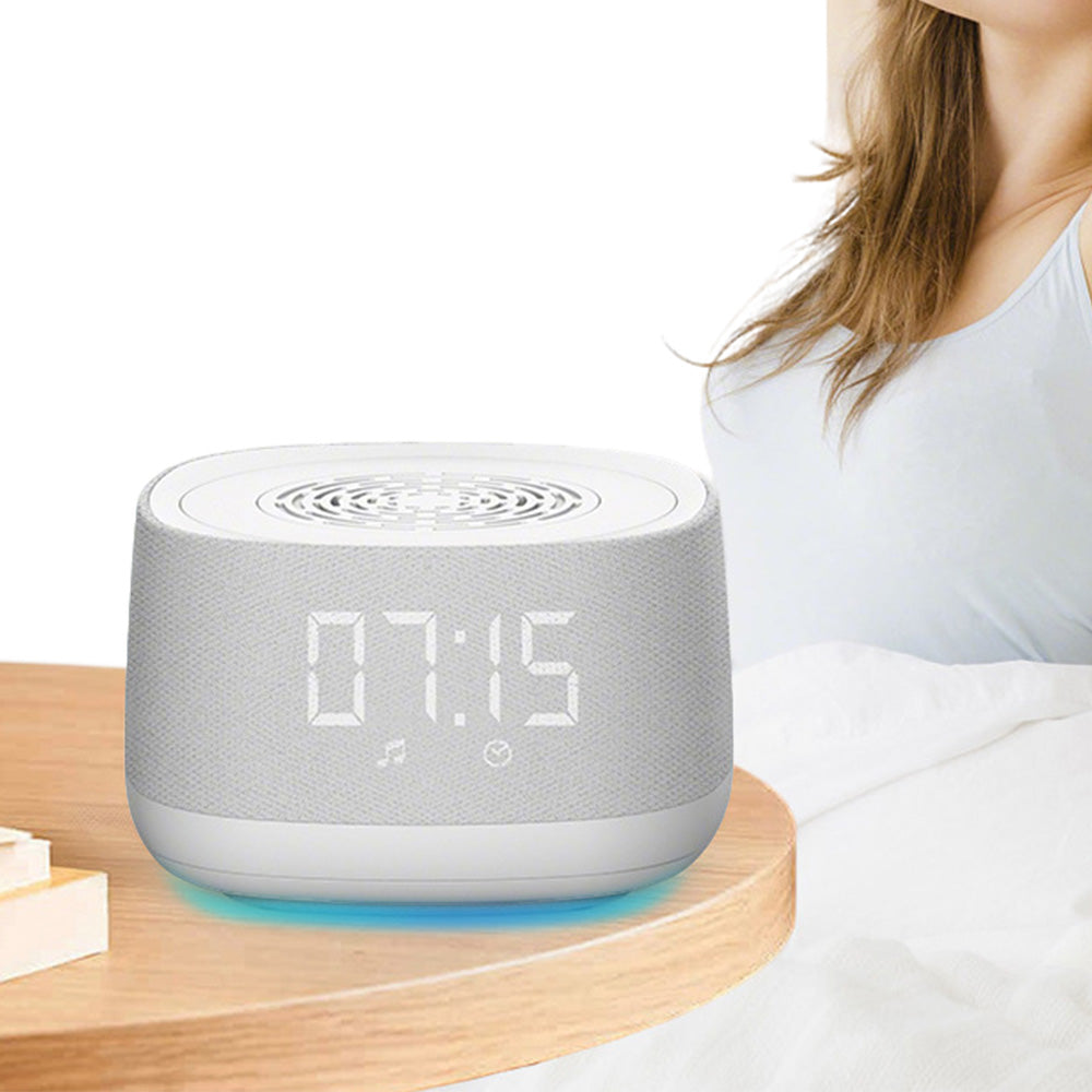 White Noise Sound Machine With Alarm Clock And Breathing Light