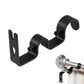 1 Pack Retro Double Curtain Rod Bracket Strong Wall Mount for 1.8cm 2.6cm Rods